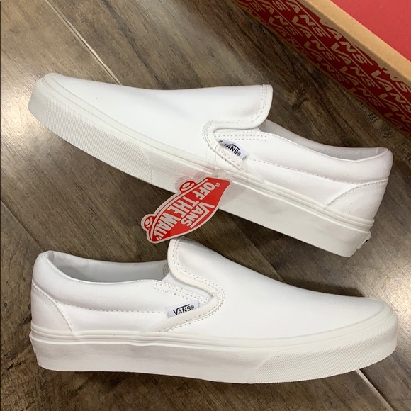 VANS CLASSIC SLIP ON TRUE WHITE men’s - Picture 8 of 16
